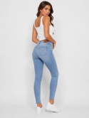 GUESS High Rise Skinny Fenice – damskie jeansy z wysokim stanem, jasny denim, W24 L29