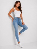 GUESS High Rise Skinny Fenice – damskie jeansy z wysokim stanem, jasny denim, W24 L29