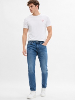 GUESS Liam Jeans Męskie W28 L31 Regular Tapered Niebieskie Mid Rise