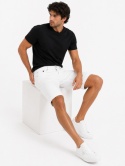 GUESS Sonny Short Białe Szorty Jeansowe Stretch Logo AGHW r. L