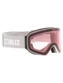 Gogle Bliz Flow Matte Light Grey - Brown w red multi lence