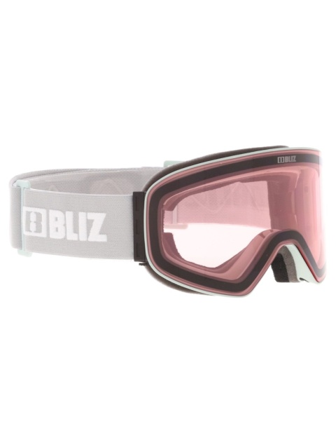 Gogle Bliz Flow Matte Light Grey - Brown w red multi lence