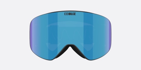 Gogle Bliz Flow matt grey frame smoke with ice blue