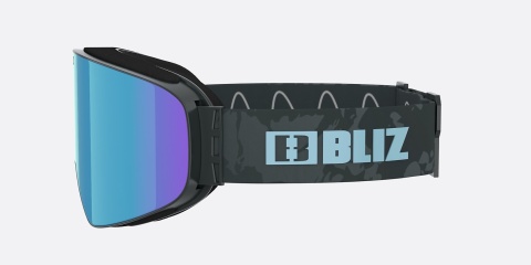 Gogle Bliz Flow matt grey frame smoke with ice blue