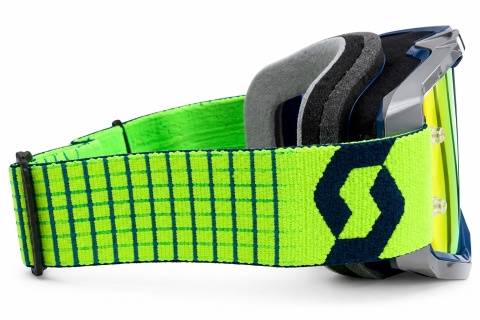 Gogle Scott Fury blue/grey/yellow chrome works