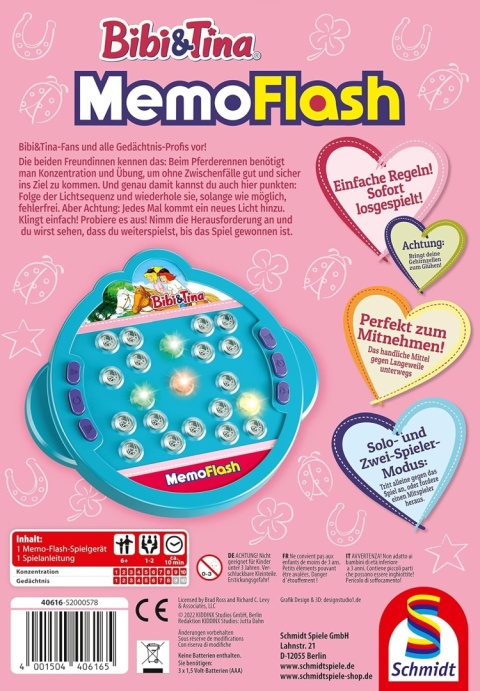 Gra planszowa MEMO FLASH gra pamięciowa, 3+