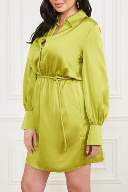 MARCIANO by GUESS Petra Dress – zielona sukienka koszulowa z paskiem, rozm. 38