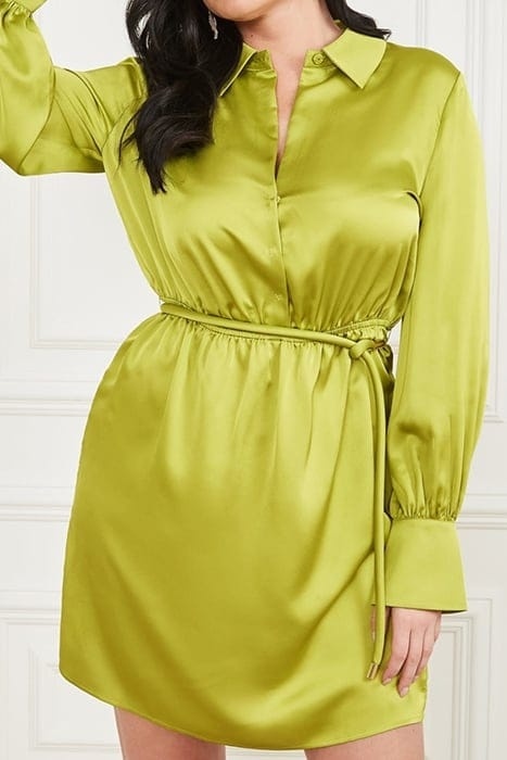 MARCIANO by GUESS Petra Dress – zielona sukienka koszulowa z paskiem, rozm. 38