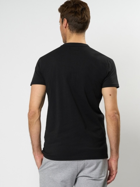 Produkt bez nazwy VINSON ORIGINAL – Męski T-shirt z nadrukiem, Granatowy100% bawełna, rozmiar XL