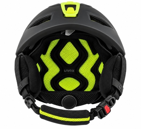Uvex Kask narciarski męski Uvex P2us Black mat lime rozmiar 51-55