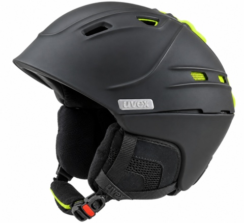 Uvex Kask narciarski męski Uvex P2us Black mat lime rozmiar 51-55